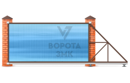 Откатные ворота 1980×2100 по цене компании ЗМК-7147
